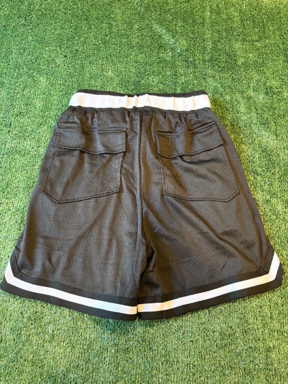 Rhude Black Logo Mesh Shorts - Picture 2 of 5